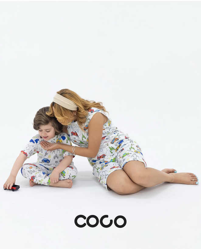 ست تیشرت و شلوار کبریتی در همه رده های سنی یکسال تا بزرگسال برند coco
