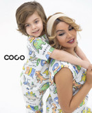 ست تیشرت و شلوار کبریتی در همه رده های سنی یکسال تا بزرگسال برند coco