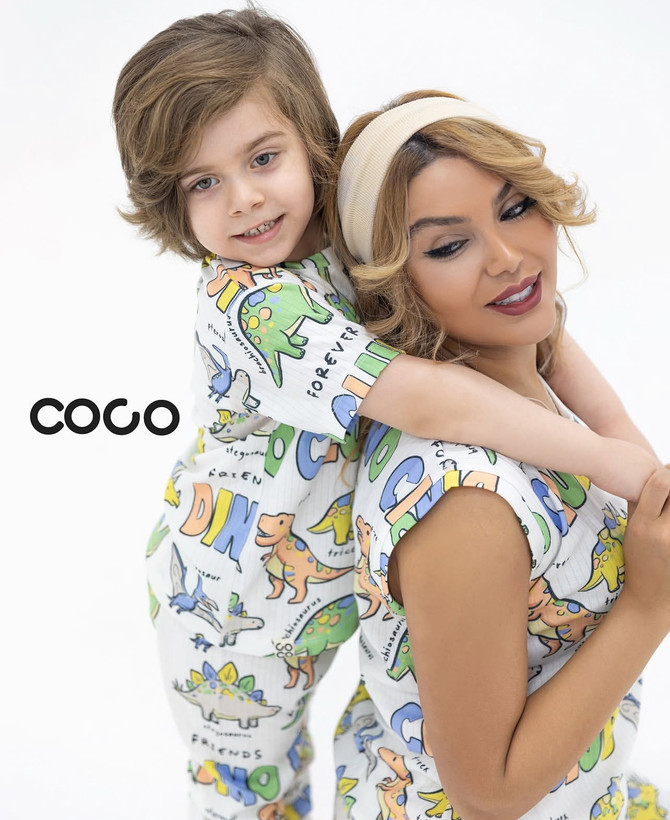 ست تیشرت و شلوار کبریتی در همه رده های سنی یکسال تا بزرگسال برند coco