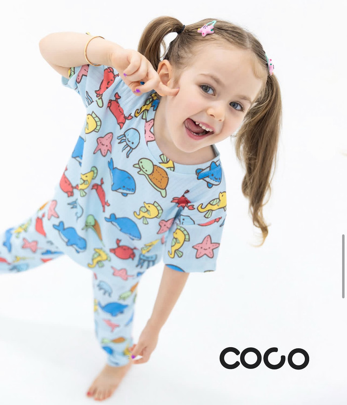 ست تیشرت و شلوار کبریتی در همه رده های سنی یکسال تا بزرگسال برند coco