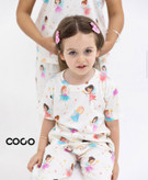 ست تیشرت و شلوار کبریتی در همه رده های سنی یکسال تا بزرگسال برند coco