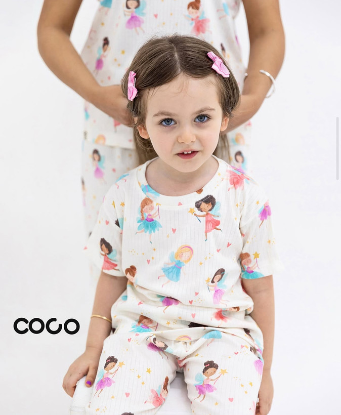 ست تیشرت و شلوار کبریتی در همه رده های سنی یکسال تا بزرگسال برند coco